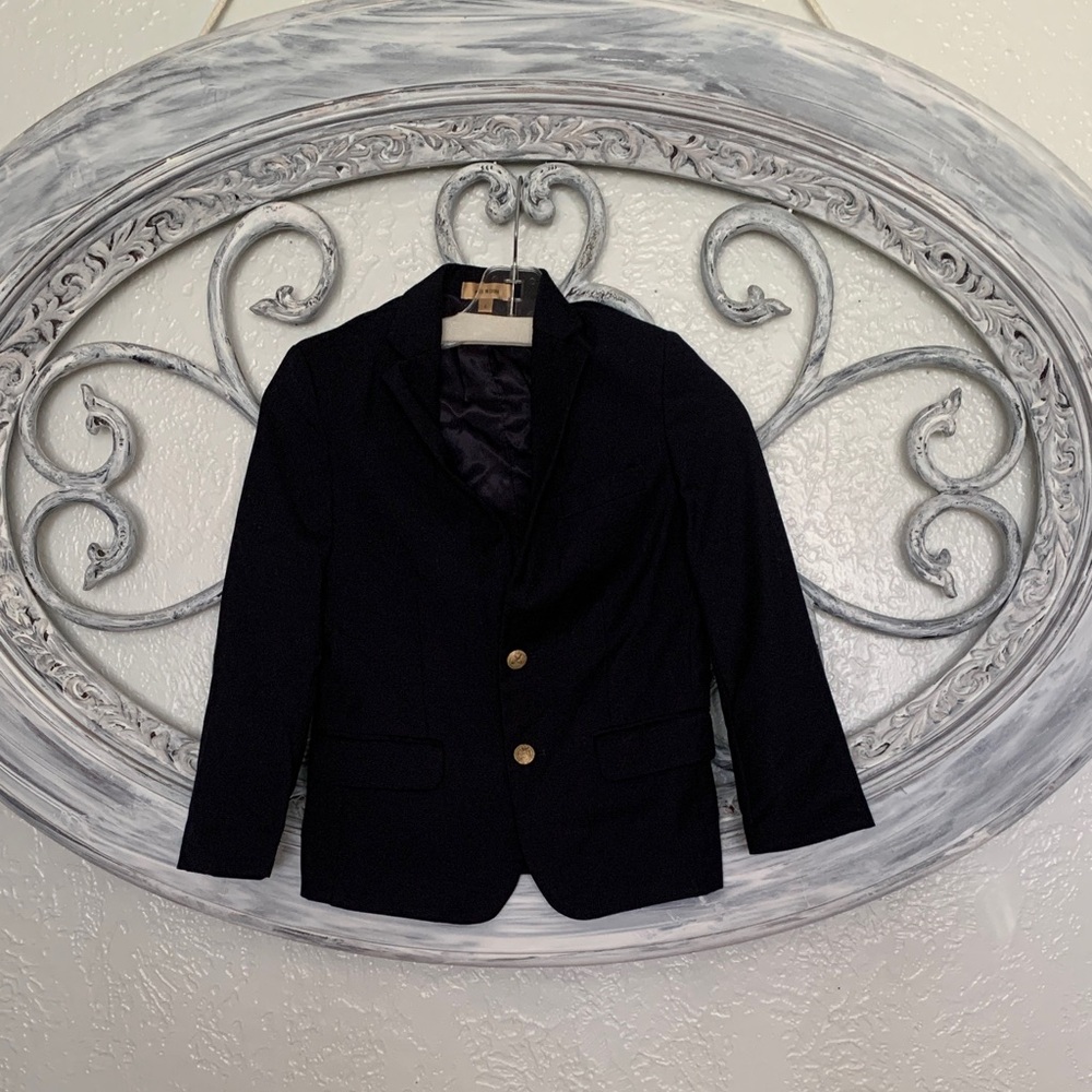 Elegant Navy Kids Blazer with Gold Buttons